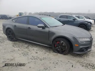 2016 Audi S7 with VIN WAUW2AFC0GN019847, listed as a Copart auction lot 83777124 with 103,009 mi miles and Salvage Title. Bid and sale history available at carsss.com. Image 4.