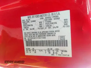 2001 Ford Ranger XL with VIN 1FTYR10C11TA11520, listed as a IAAI auction lot 41226422 with 170,792 mi miles. Bid and sale history available at carsss.com. Image 9.