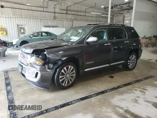 2016 GMC Terrain Denali z VIN 2GKFLVE36G6149617, wystawiony jako Copart lot #60447175 z przebiegiem 74 453 mil mil oraz Szkoda całkowita • Salvage title. Historia ofert i sprzedaży dostępna na DreamBid. Obrazek 1.
