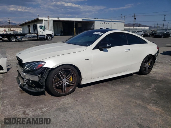 2019 Mercedes-Benz E-Class AMG E 53 with VIN WDD1J6BB8KF099918, listed as a Copart auction lot 70641654 with 47,572 mi miles and Salvage Title. Bid and sale history available at carsss.com. Image 1.
