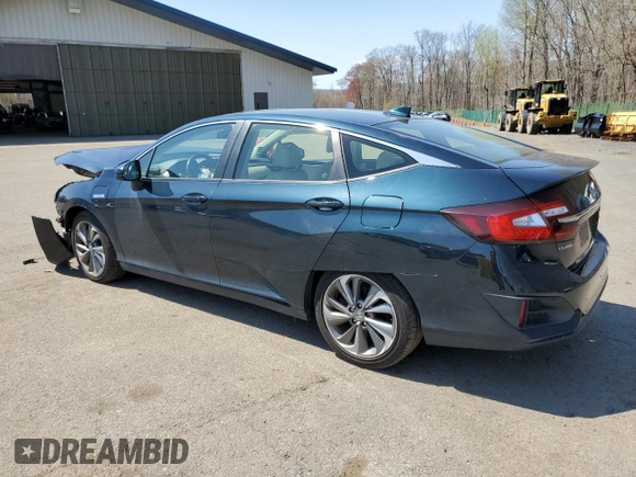 2018 Honda Clarity Touring with VIN JHMZC5F34JC015578, listed as a Copart auction lot 54193505 with 92,510 mi miles and Salvage Title. Bid and sale history available at DreamBid. Image 2.