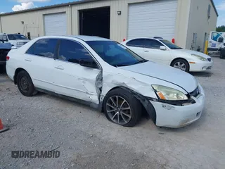 2003 Honda Accord LX with VIN 1HGCM56393A145490, listed as a IAAI auction lot 42707386 with 433,649 mi miles and . Bid and sale history available at DreamBid. Image 1.