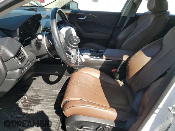 2021 Acura TLX w/Advance Package with VIN 19UUB5F62MA003777, listed as a Copart auction lot 48398195 with 34,342 mi miles and Non Repairable. Bid and sale history available at carsss.com. Image 7.