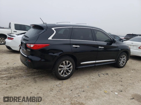 2015 Infiniti QX60 with VIN 5N1AL0MN4FC555537, listed as a Copart auction lot 43863275 with 113,159 mi miles and Salvage Title. Bid and sale history available at carsss.com. Image 3.