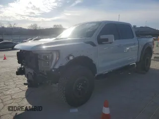 2023 Ford F-150 Raptor with VIN 1FTFW1RG0PFA14051, listed as a Copart auction lot 47072795 with 35,467 mi miles and Salvage Title. Bid and sale history available at DreamBid. Image 1.