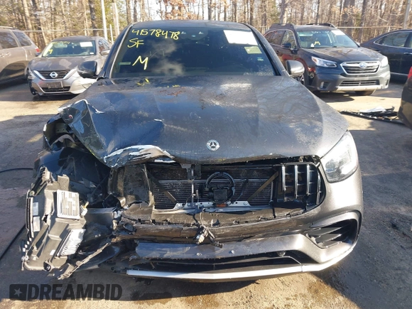 2020 Mercedes-Benz GLC with VIN WDC0J8KB1LF696454, listed as a IAAI auction lot 41578478 with 56,818 mi miles. Bid and sale history available at carsss.com. Image 12.