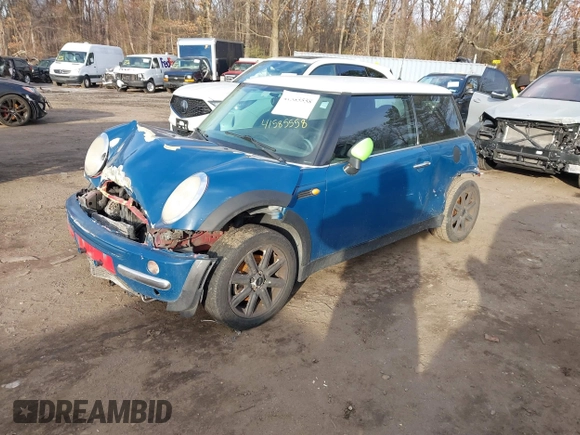 2002 MINI Hardtop with VIN WMWRC33412TC34549, listed as a IAAI auction lot 41585558 with 181,059 mi miles and . Bid and sale history available at DreamBid. Image 2.