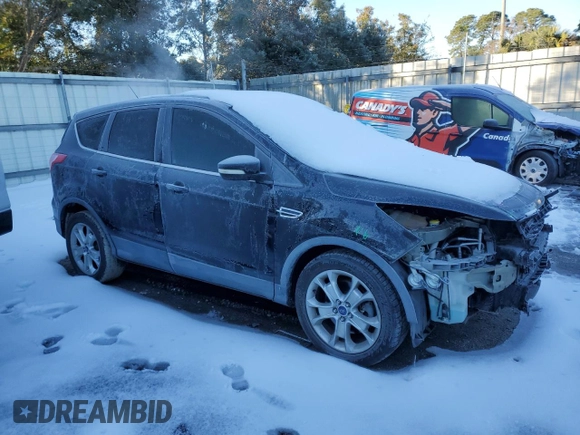 2013 Ford Escape SEL with VIN 1FMCU0H99DUC56734, listed as a Copart auction lot 89283365 with 132,212 mi miles and Salvage Title. Bid and sale history available at carsss.com. Image 4.