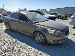 2015 Kia Cadenza Premium with VIN KNALN4D71F5186301, listed as a Copart auction lot 75397644 with 142,478 mi miles and Salvage Title. Bid and sale history available at carsss.com. Image 4.