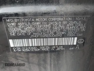 2014 Lexus IS 250 with VIN JTHCF1D25E5006592, listed as a IAAI auction lot 41496707 with 146,212 mi miles. Bid and sale history available at carsss.com. Image 9.