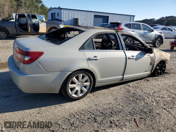 2007 Lincoln MKZ z VIN 3LNHM26T37R627849, wystawiony jako Copart lot #47033545 z przebiegiem Nie podano mil oraz Szkoda całkowita • Salvage title. Historia ofert i sprzedaży dostępna na DreamBid. Obrazek 3.