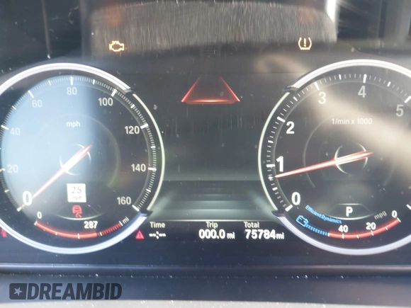 2015 BMW 7 Series 750Li with VIN WBAYE8C55FD782384, listed as a IAAI auction lot 41319363 with 75,784 mi miles. Bid and sale history available at carsss.com. Image 7.