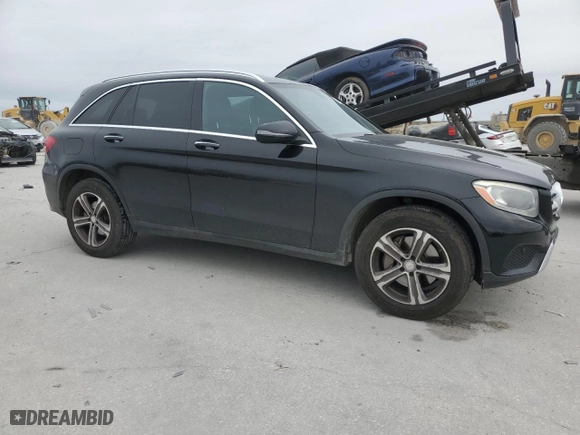 2017 Mercedes-Benz GLC with VIN WDC0G4JB2HF149497, listed as a Copart auction lot 45184615 with 156,265 mi miles and Salvage Title. Bid and sale history available at carsss.com. Image 4.