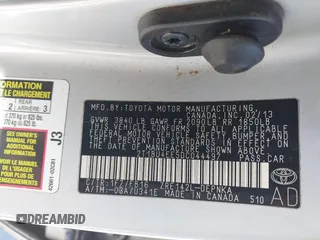 2013 Toyota Corolla L with VIN 2T1BU4EE5DC044497, listed as a IAAI auction lot 41654041 with 168,870 mi miles and . Bid and sale history available at DreamBid. Image 9.