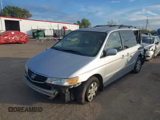 2003 Honda Odyssey EX-L with VIN 5FNRL18973B007802, listed as a IAAI auction lot 40365765 with 278,759 mi miles and . Bid and sale history available at DreamBid. Image 2.