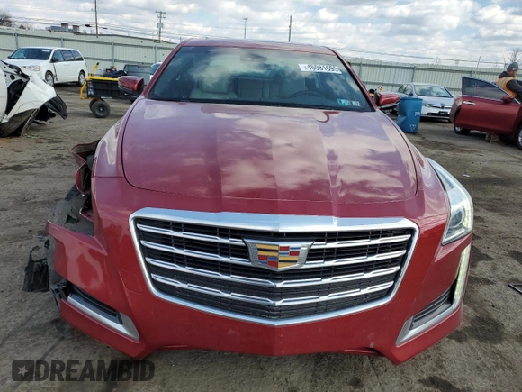 2017 Cadillac CTS Sedan Luxury RWD with VIN 1G6AR5SX6H0213003, listed as a Copart auction lot 46981695 with 45,607 mi miles and Salvage Title. Bid and sale history available at carsss.com. Image 5.