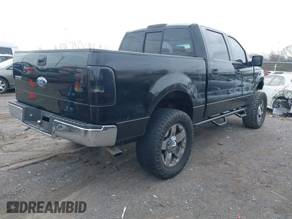 2008 Ford F-150 XLT with VIN 1FTPW125X8KB20240, listed as a IAAI auction lot 41826197 with 1 mi miles. Bid and sale history available at carsss.com. Image 4.