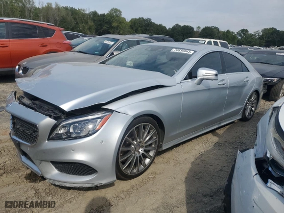 2015 Mercedes-Benz CLS-Class CLS 550 with VIN WDDLJ7DB9FA155251, listed as a Copart auction lot 70839843 with 111,123 mi miles. Bid and sale history available at carsss.com. Image 1.