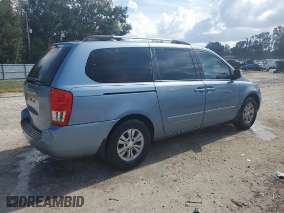 2012 Kia Sedona LX with VIN KNDMG4C72C6498832, listed as a Copart auction lot 78017424 with 167,289 mi miles and Salvage Title. Bid and sale history available at carsss.com. Image 3.