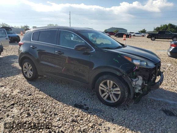 2017 Kia Sportage LX with VIN KNDPMCAC6H7102614, listed as a Copart auction lot 54190025 with 141,434 mi miles and Salvage Title. Bid and sale history available at DreamBid. Image 4.