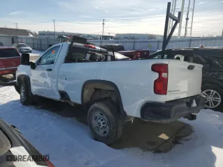 2021 Chevrolet Silverado 2500HD Work Truck with VIN 1GC0WLE71MF200667, listed as a Copart auction lot 44150295 with 0 mi miles and Clean Title. Bid and sale history available at carsss.com. Image 2.