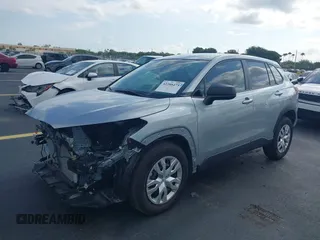 2024 Toyota Corolla Cross L with VIN 7MUAAAAG2RV116884, listed as a IAAI auction lot 42288475 with 10,539 mi miles and . Bid and sale history available at DreamBid. Image 2.