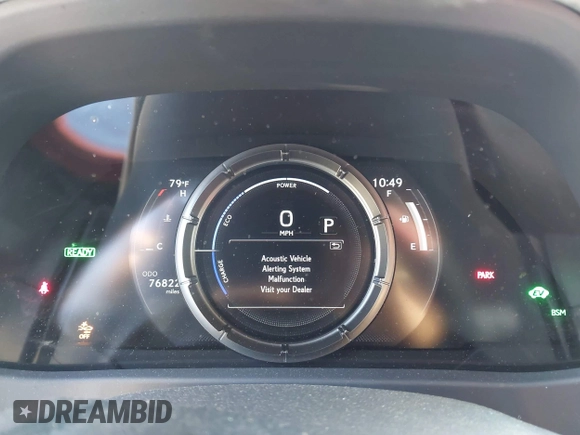 2022 Lexus UX 250h F Sport with VIN JTHE9JBHXN2057109, listed as a IAAI auction lot 42265432 with 76,822 mi miles and . Bid and sale history available at DreamBid. Image 7.