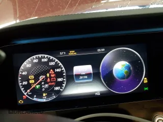 2018 Mercedes-Benz E-Class AMG E 43 with VIN WDDZF6EB9JA350389, listed as a Copart auction lot 42854585 with 28,196 mi miles and Salvage Title. Bid and sale history available at carsss.com. Image 9.