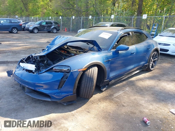 2023 Porsche Taycan 4S z VIN WP0BB2Y19PSA65443, wystawiony jako IAAI lot #42105240 z przebiegiem 265 mil mil oraz . Historia ofert i sprzedaży dostępna na DreamBid. Obrazek 2.