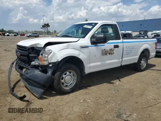 2018 Ford F-150 XL with VIN 1FTMF1CB8JKE02471, listed as a Copart auction lot 61590145 with 117,790 mi miles and Clean title. Bid and sale history available at DreamBid. Image 1.