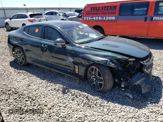 2023 Kia Stinger GT2 with VIN KNAE55LC0P6135476, listed as a Copart auction lot 66336024 with 0 mi miles and Salvage Title. Bid and sale history available at carsss.com. Image 4.
