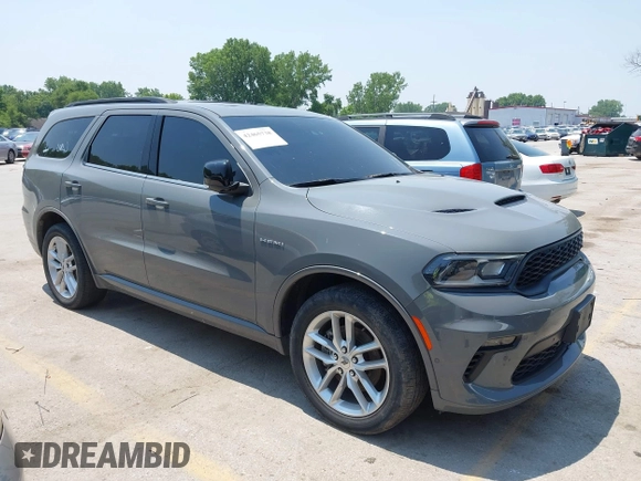 2023 Dodge Durango R/T Plus с VIN 1C4SDJCT1PC555850, выставлен на аукционе IAAI как лот 42465738 с пробегом 52 627 миль миль и . История ставок и продаж доступна на DreamBid. Изображение 1.