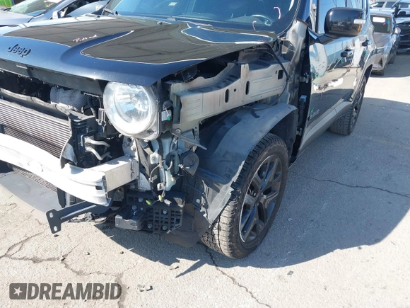 2017 Jeep Renegade Latitude with VIN ZACCJBBBXHPG58497, listed as a IAAI auction lot 41550493 with 137,360 mi miles. Bid and sale history available at carsss.com. Image 6.