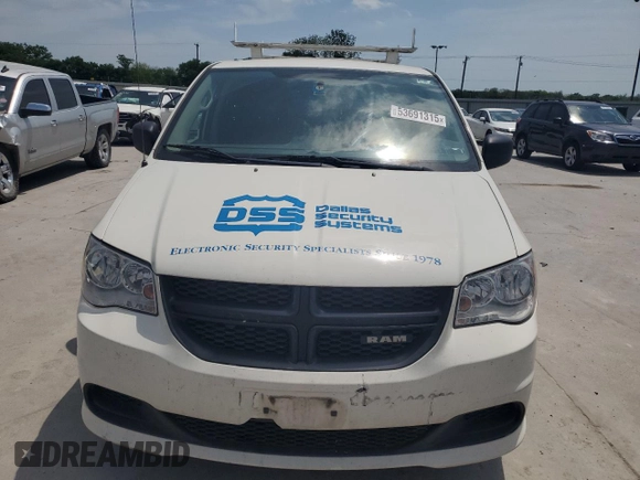 2013 Ram Cargo Van Tradesman with VIN 2C4JRGAGXDR716396, listed as a Copart auction lot 53691315 with 187,150 mi miles and Salvage Title. Bid and sale history available at DreamBid. Image 5.