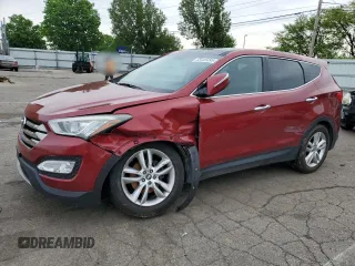 2013 Hyundai Santa Fe Sport z VIN 5XYZWDLA3DG023662, wystawiony jako Copart lot #55445495 z przebiegiem 120 000 mil mil oraz Szkoda całkowita • Salvage title. Historia ofert i sprzedaży dostępna na DreamBid. Obrazek 1.