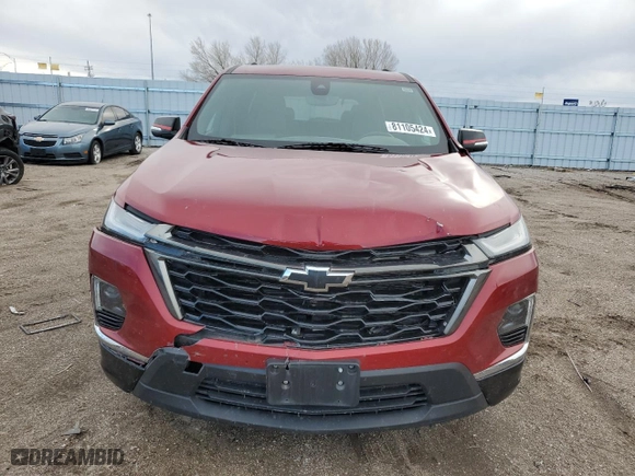 2022 Chevrolet Traverse Premier with VIN 1GNEVKKW8NJ106581, listed as a Copart auction lot 81105424 with 69,406 mi miles and Salvage Title. Bid and sale history available at carsss.com. Image 5.
