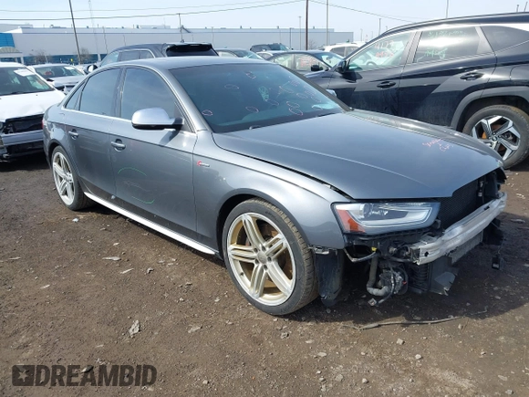2013 Audi S4 Prestige with VIN WAUKGAFL4DA164439, listed as a IAAI auction lot 41781342 with 174,551 mi miles. Bid and sale history available at carsss.com. Image 1.