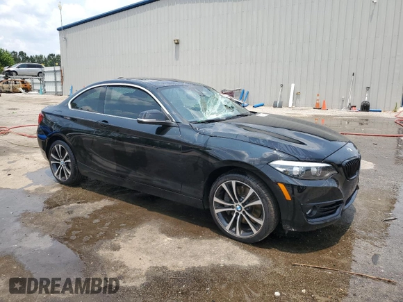 2021 BMW 2 Series 230i with VIN WBA2J1C04M7H22835, listed as a Copart auction lot 58811085 with 28,765 mi miles and Salvage title. Bid and sale history available at DreamBid. Image 4.
