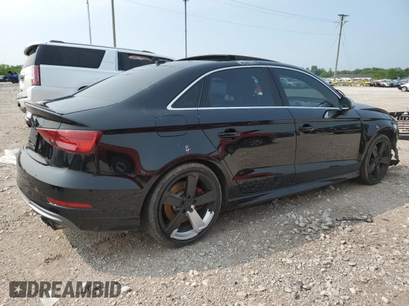 2018 Audi S3 Premium Plus with VIN WAUB1GFF9J1038118, listed as a Copart auction lot 52613143 with 45,825 mi miles. Bid and sale history available at carsss.com. Image 3.