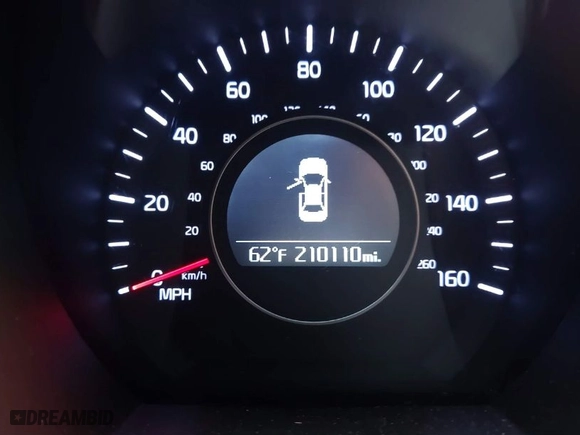 2015 Kia Optima LX with VIN 5XXGM4A79FG441283, listed as a IAAI auction lot 40834778 with 210,110 mi miles. Bid and sale history available at carsss.com. Image 16.
