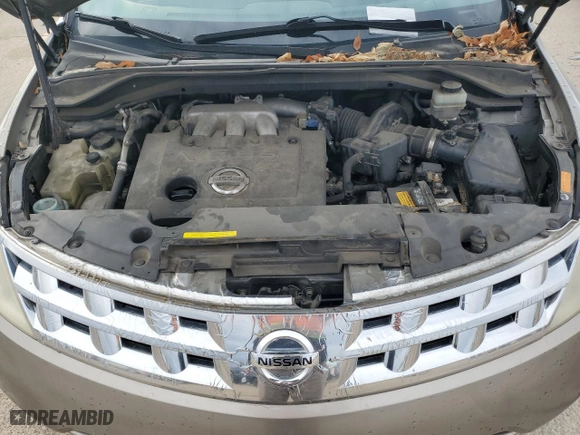 2003 Nissan Murano SL with VIN JN8AZ08W63W228366, listed as a Copart auction lot 76980534 with 185,634 mi miles and Salvage Title. Bid and sale history available at carsss.com. Image 12.