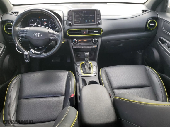 2018 Hyundai Kona Ultimate with VIN KM8K53A5XJU065384, listed as a Copart auction lot 80363344 with 91,046 mi miles and Non Repairable. Bid and sale history available at carsss.com. Image 8.