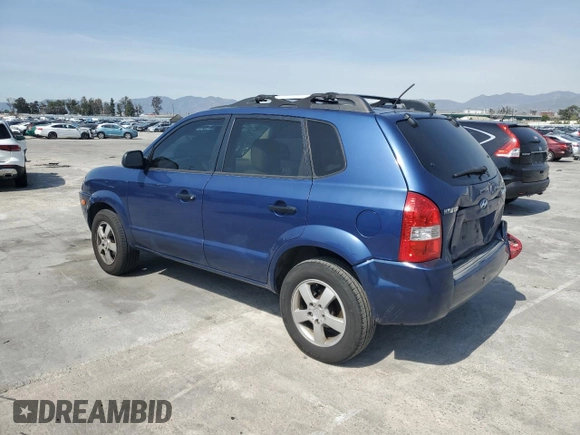 2008 Hyundai Tucson GLS with VIN KM8JM12B58U920493, listed as a Copart auction lot 49908505 with 202,954 mi miles and Salvage Title. Bid and sale history available at carsss.com. Image 2.