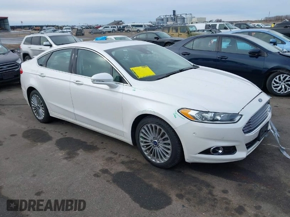 2015 Ford Fusion Titanium with VIN 3FA6P0D96FR192778, listed as a IAAI auction lot 41643030 with 141,805 mi miles. Bid and sale history available at carsss.com. Image 1.
