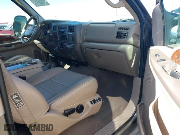 2002 Ford Excursion Limited with VIN 1FMNU42F82ED01782, listed as a IAAI auction lot 41433654 with 220,550 mi miles and . Bid and sale history available at DreamBid. Image 5.