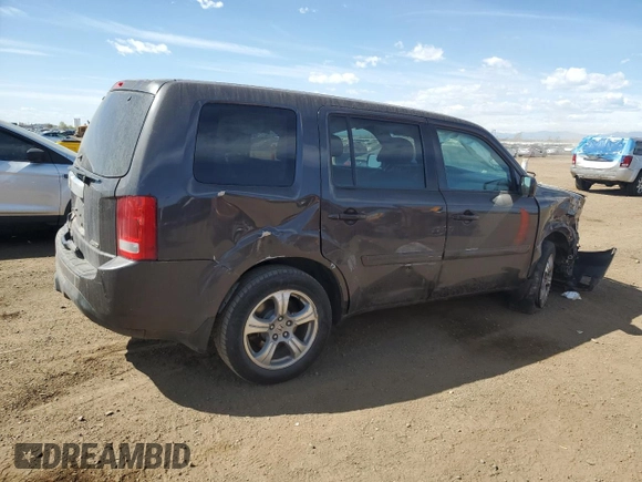 2013 Honda Pilot EX-L with VIN 5FNYF4H53DB051413, listed as a Copart auction lot 53381275 with 237,572 mi miles and Salvage Title. Bid and sale history available at carsss.com. Image 3.