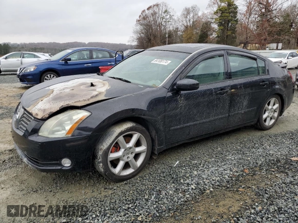 2005 Nissan Maxima 3.5 SE with VIN 1N4BA41E45C827163, listed as a Copart auction lot 84108174 with 0 mi miles and Salvage Title. Bid and sale history available at carsss.com. Image 1.