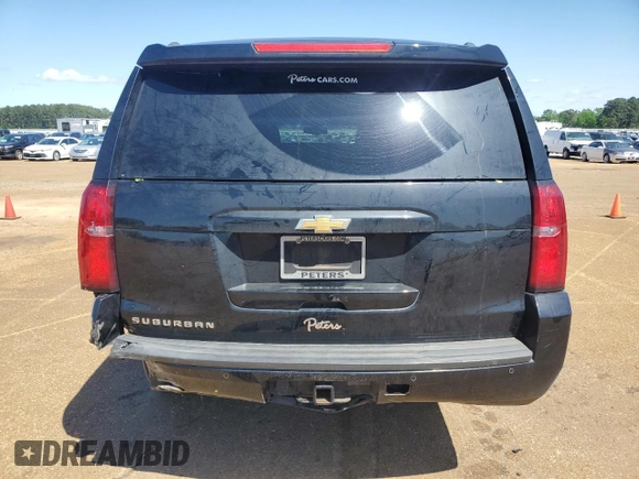 2019 Chevrolet Suburban LS with VIN 1GNSCGECXKR208615, listed as a Copart auction lot 52187105 with 174,105 mi miles and Salvage title. Bid and sale history available at DreamBid. Image 6.