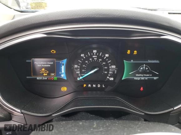 2020 Ford Fusion Hybrid SE with VIN 3FA6P0LU4LR222376, listed as a Copart auction lot 42911893 with 8,231 mi miles. Bid and sale history available at carsss.com. Image 9.