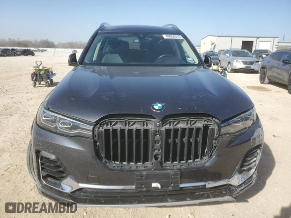 2022 BMW X7 xDrive40i with VIN 5UXCW2C00N9M78102, listed as a Copart auction lot 48050515 with 0 mi miles and Salvage Title. Bid and sale history available at carsss.com. Image 5.